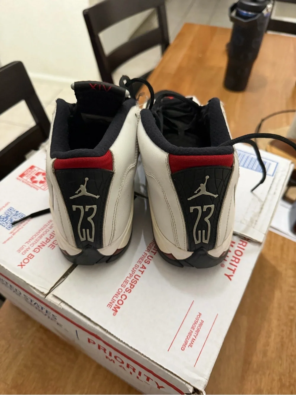 Nike Air Jordan 14 black toe size 6.5y